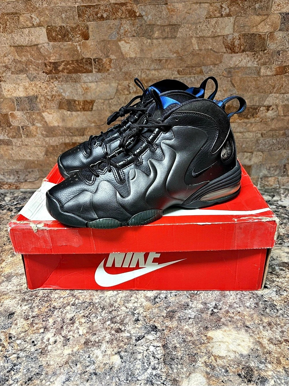 Nike Air Penny 3 2020 Black Varsity Royal CT2809-001 Size 8.5